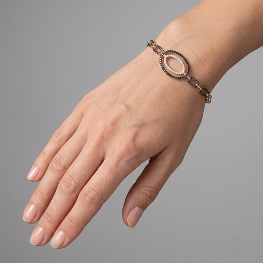 Morning Star Diamond Link Bracelet in 14K Yellow Gold