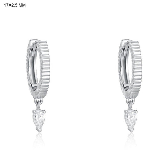 Serene Drop Diamond Drop Earrings in 14K Yellow Gold