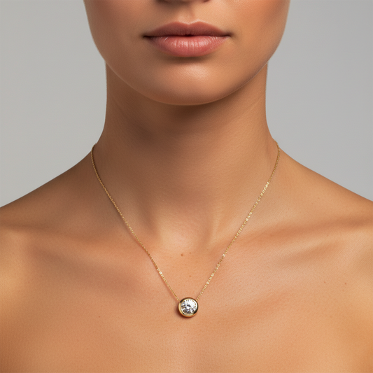 Diamond Lush Diamond 14K Yellow Gold Pendant Necklace
