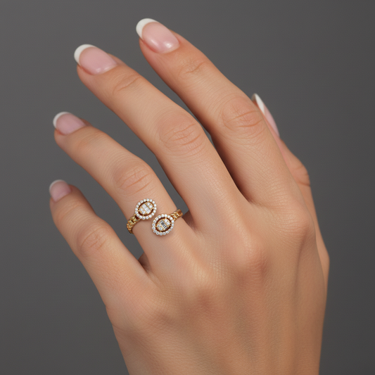 Twist Ring Rope Band Ring in 14K Yellow Gold