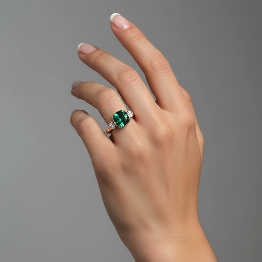 Bold Elegance Micro Pave Diamond Cocktail Ring in 14K Yellow Gold