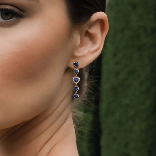 Embrace Diamond Drop Earrings in 14K Yellow Gold