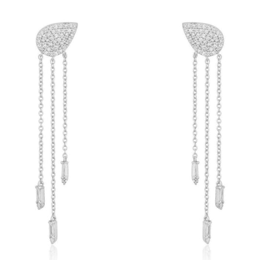 Golden Radiance Drops Earrings in 14K Yellow Gold