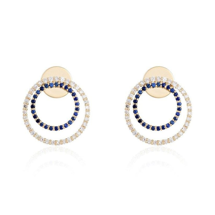 Radiance Unveiled Diamond Halo Drops Earrings in 14K Yellow Gold