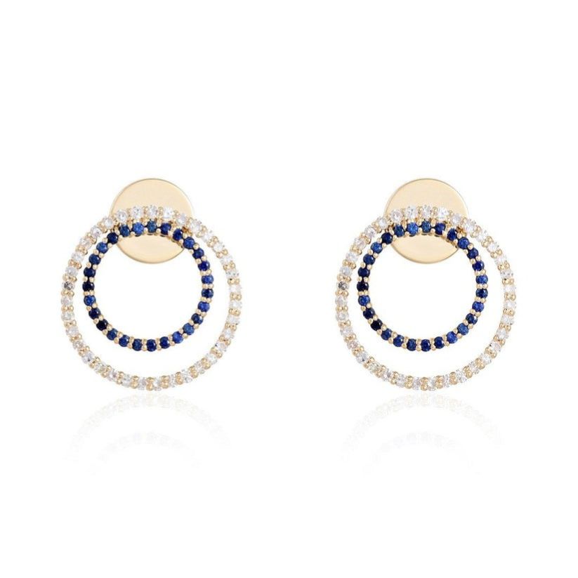 Radiance Unveiled Diamond Halo Drops Earrings in 14K Yellow Gold