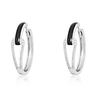 Luxe Hoops Diamond Earrings in 14K Yellow Gold