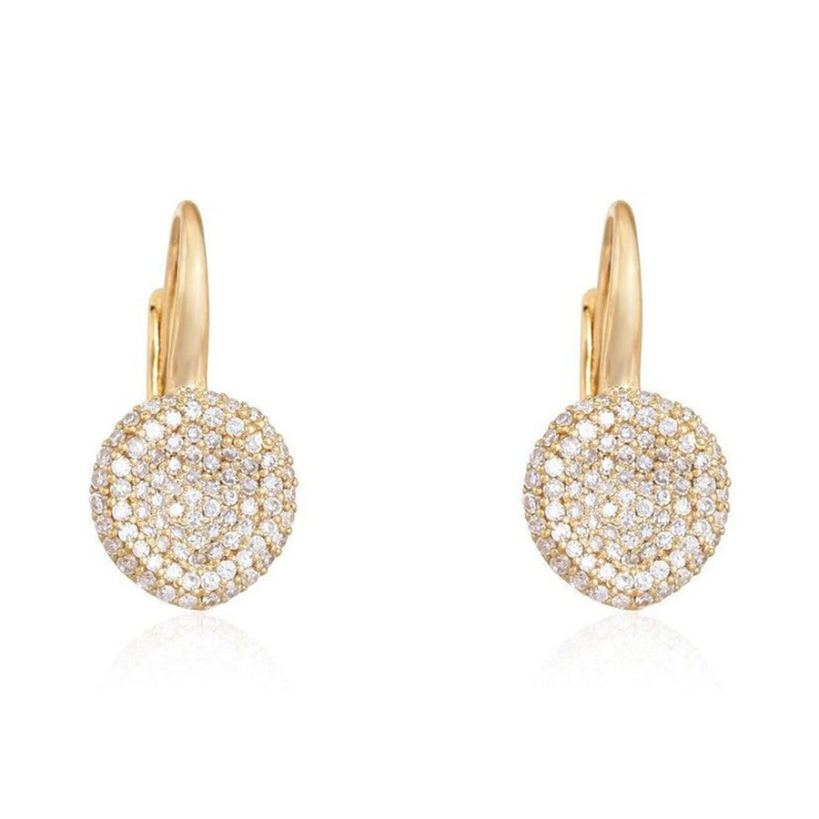 Drape Diamond Drop Earrings in 14K Yellow Gold