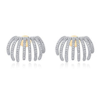 Stud Diamond Earrings in 14K Yellow Gold