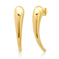 Vivid Long Drop Earrings in 14K Yellow Gold