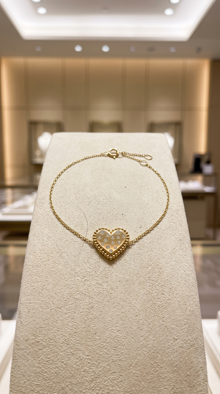 Infinite Dawn Bangle Charm Bracelet in 14K Yellow Gold