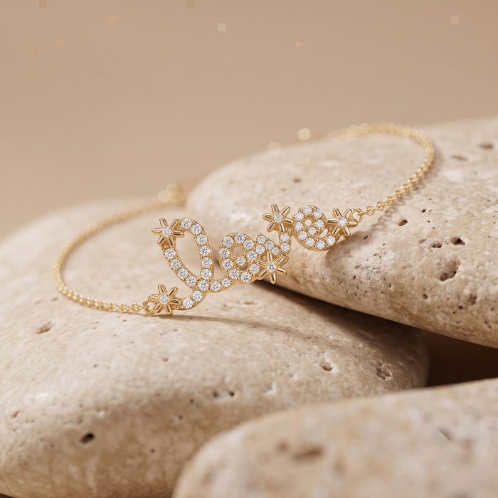 Serenade Diamond Bangle Bracelet in 14K Yellow Gold