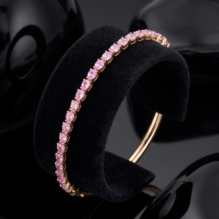Luxe Gemstone Diamond Bracelet in 14K Yellow Gold