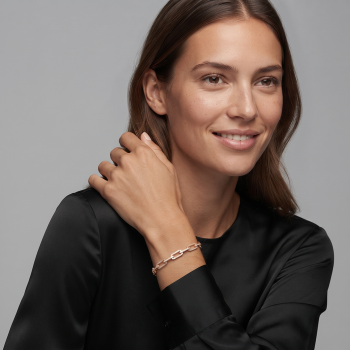 Diamond Pulse Bangle Bracelet in 14K Yellow Gold