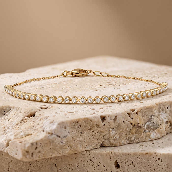 Dream Diamond Link Bracelet in 14K Yellow Gold