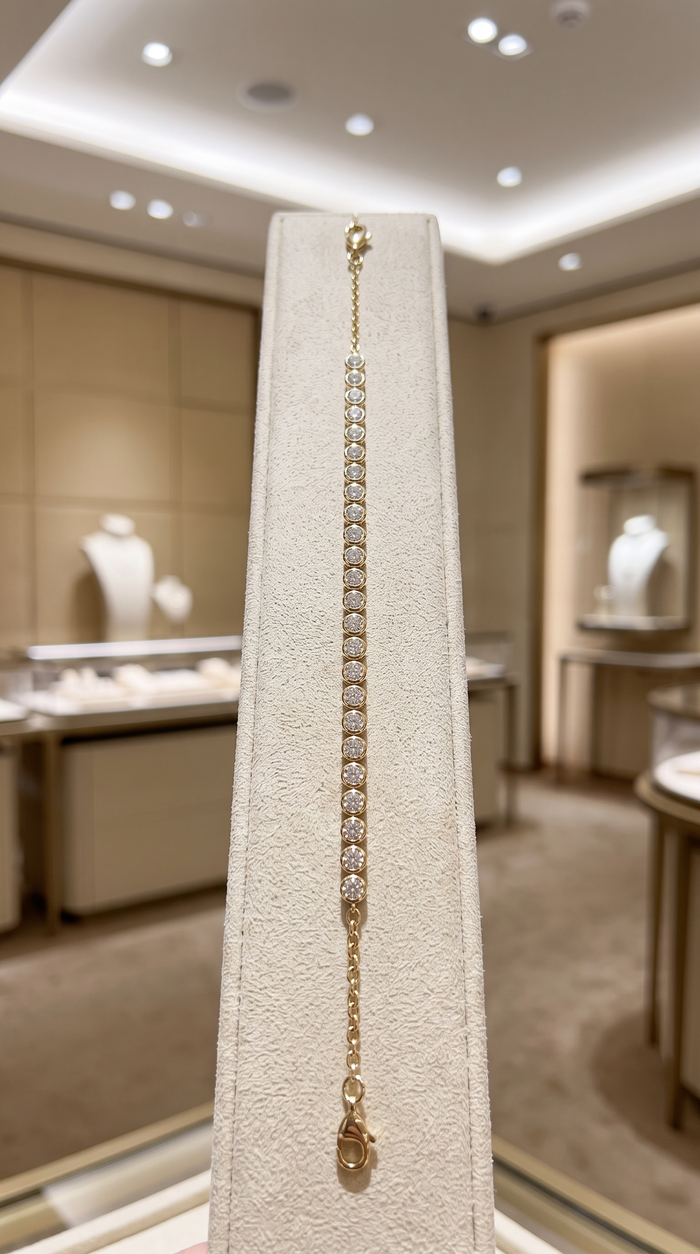 Dream Diamond Link Bracelet in 14K Yellow Gold