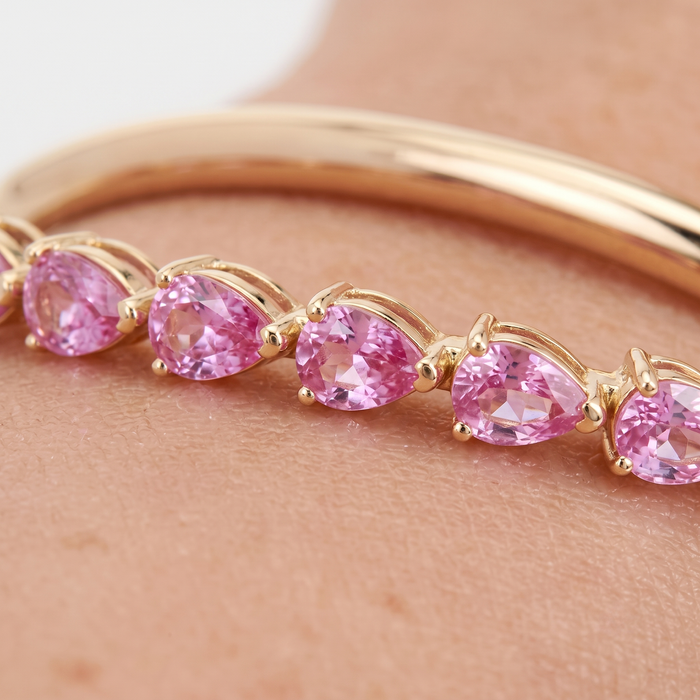 Luxe Gemstone Diamond Bracelet in 14K Yellow Gold