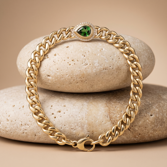 Radiance Charm Bangle Bracelet in 14K Yellow Gold