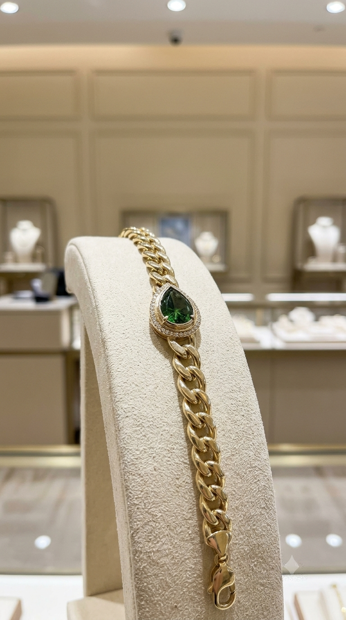 Radiance Charm Bangle Bracelet in 14K Yellow Gold