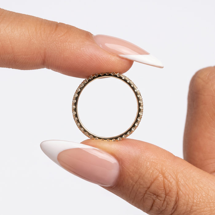 Diamond Eternity Band 14K Gold Ring