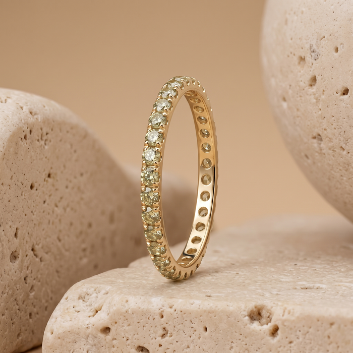 Diamond Eternity Band 14K Gold Ring