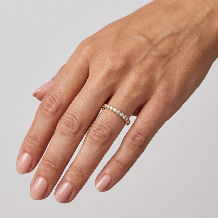 Diamond Eternity Band 14K Gold Ring