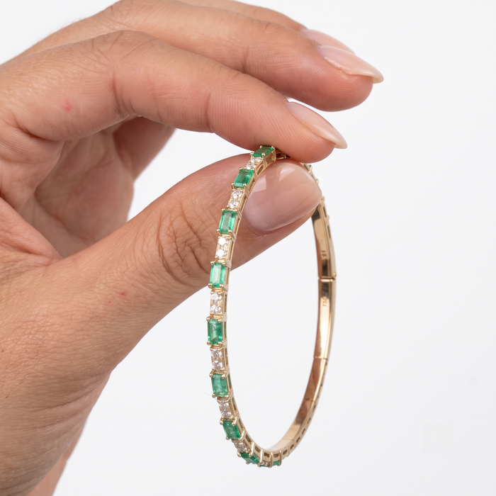 Eternal Shine Designer Diamond Bracelet in 14K Yellow Gold
