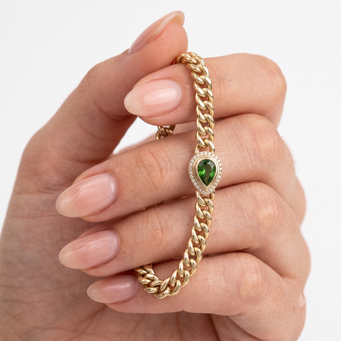 Radiance Charm Bangle Bracelet in 14K Yellow Gold