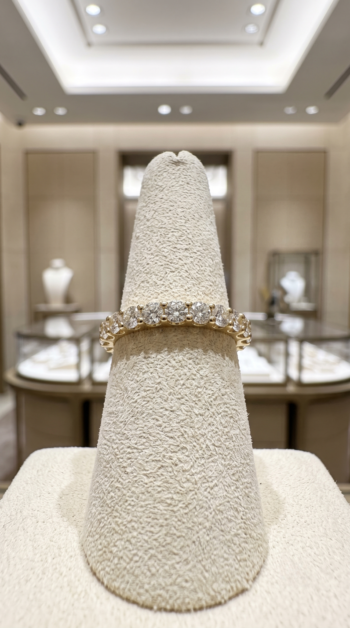 Refined Yellow Sapphire 14K Full Eternity Ring