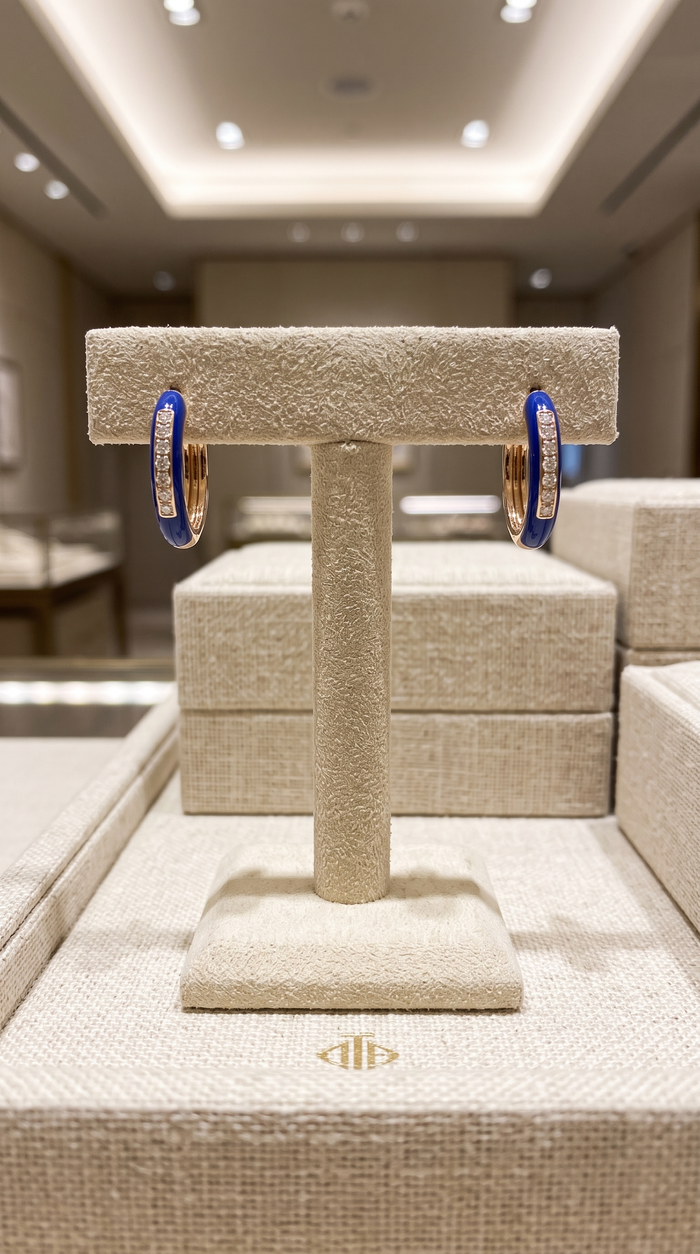 Velvet Whisper Huggie Earrings in 14K Yellow Gold
