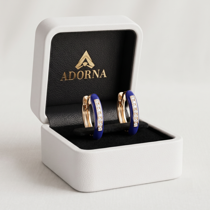 Velvet Whisper Huggie Earrings in 14K Yellow Gold