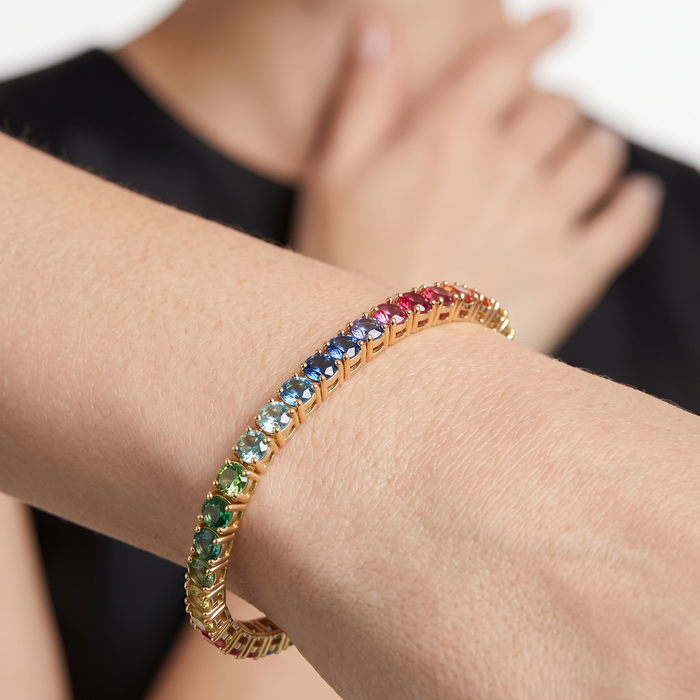 Chroma 14K Yellow Gold Multicolor Sapphire Bracelet