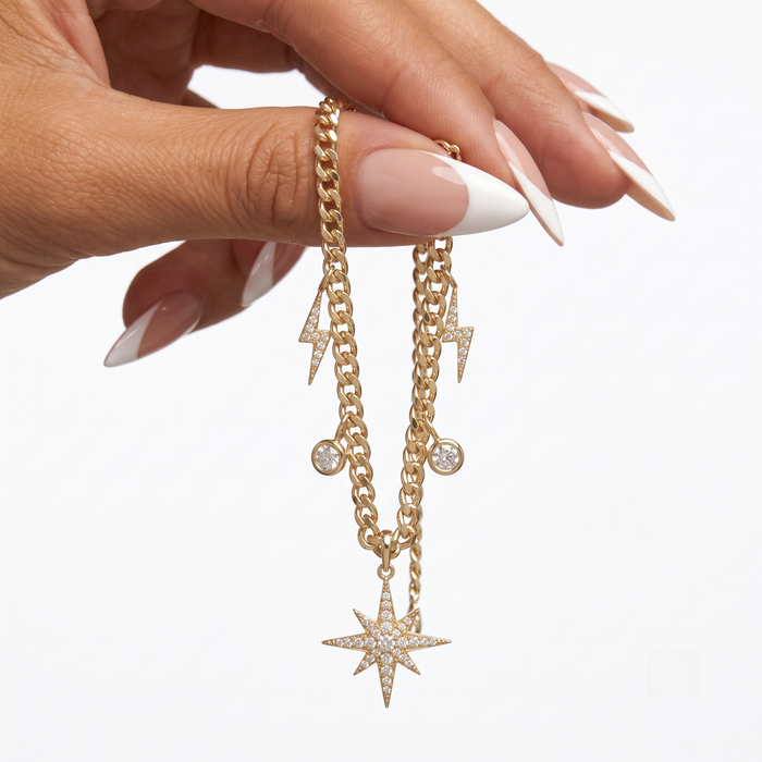 Vibe Station Diamond Necklace in 14K Yellow Gold