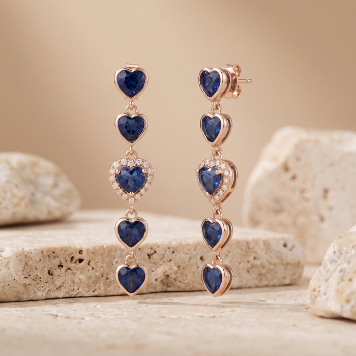 Embrace Diamond 14K (or 18k upon request) Yellow Gold Drop Earrings