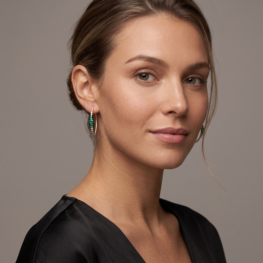 Glamorous Diamond Chandelier Earrings in 14K White Gold