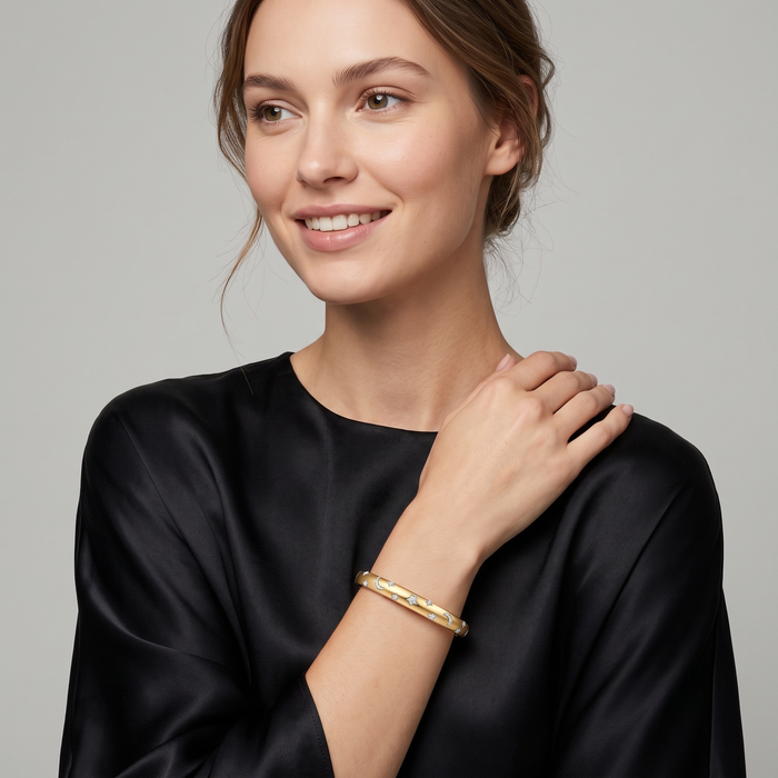 Pure Essence Diamond Bracelet in 14K Yellow Gold