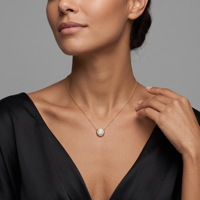 Diamond Lush Diamond 14K Yellow Gold Pendant Necklace