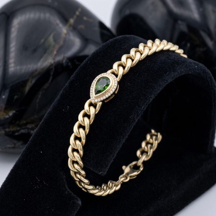 Radiance Charm Bangle Bracelet in 14K Yellow Gold