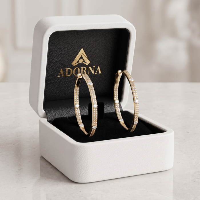 Halo Diamond Huggie Earrings in 14K Yellow Gold