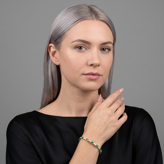 Eternal Shine Designer Diamond Bracelet in 14K Yellow Gold