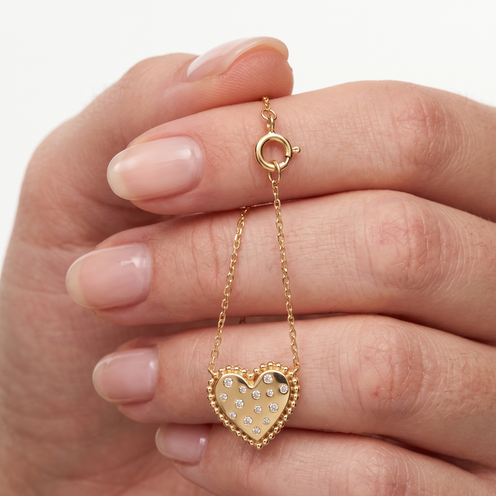 Infinite Dawn Bangle Charm Bracelet in 14K Yellow Gold