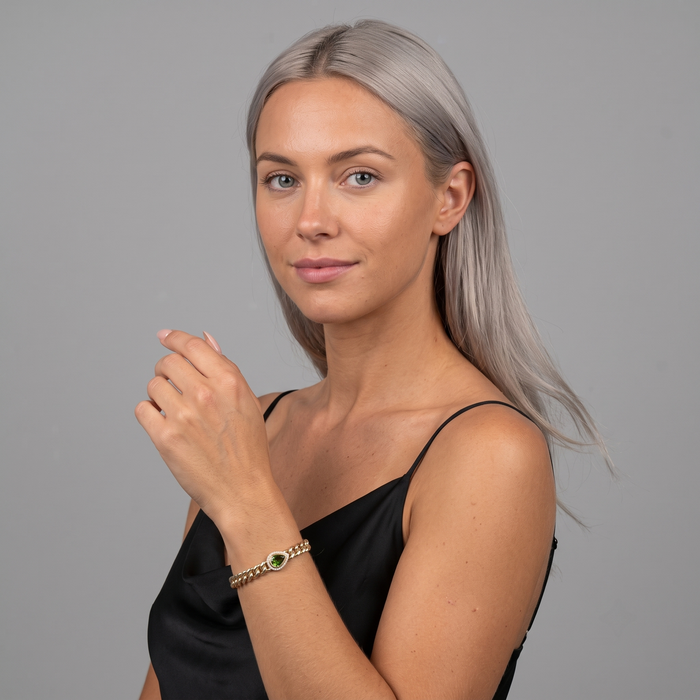 Radiance Charm Bangle Bracelet in 14K Yellow Gold