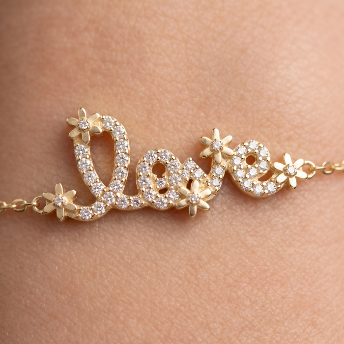 Serenade Diamond Bangle Bracelet in 14K Yellow Gold