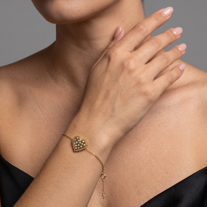 Infinite Dawn Bangle Charm Bracelet in 14K Yellow Gold