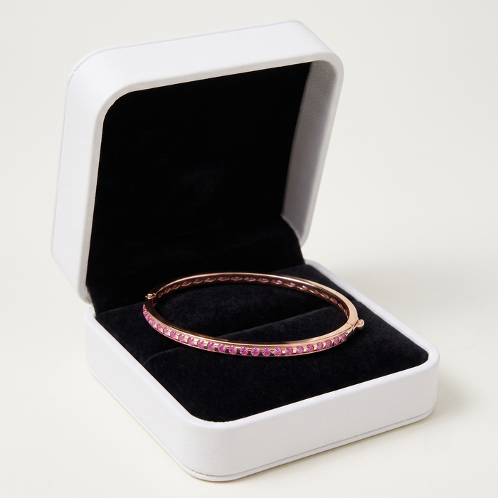 Radiant Elegance Bangle Bracelet in 14K Yellow Gold