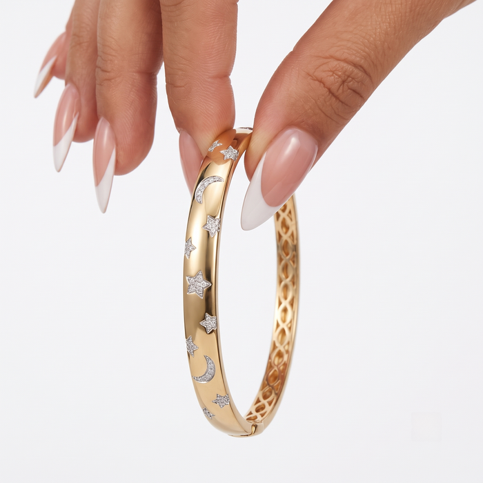 Pure Essence Diamond Bracelet in 14K Yellow Gold