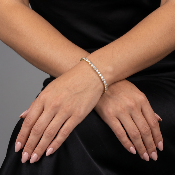 Spinel Radiance Tennis Bracelet in 14K Yellow Gold