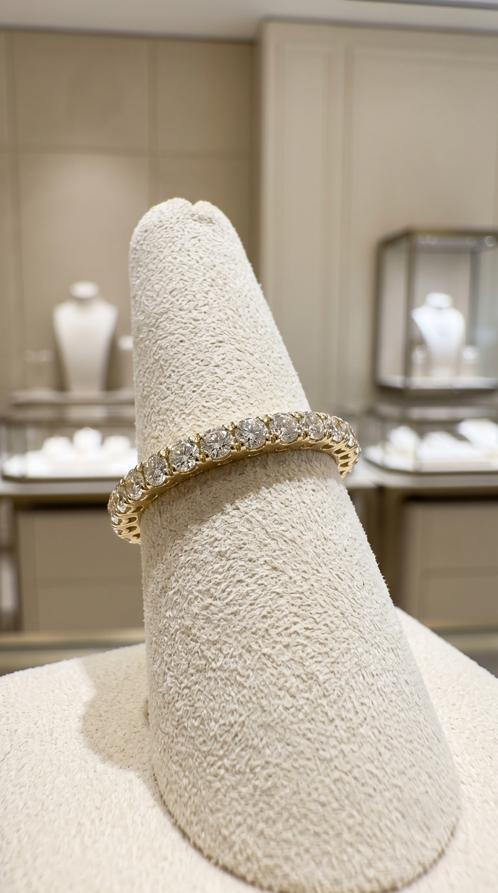 Diamond Eternity Band 14K Gold Ring