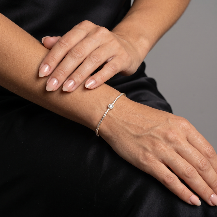 Harmony Tennis Diamond Bracelet in 14K Yellow Gold