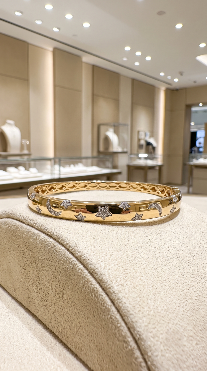 Pure Essence Diamond Bracelet in 14K Yellow Gold