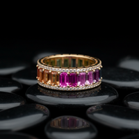 Marquise Cut Colorful Diamond 14K Diamond Ring